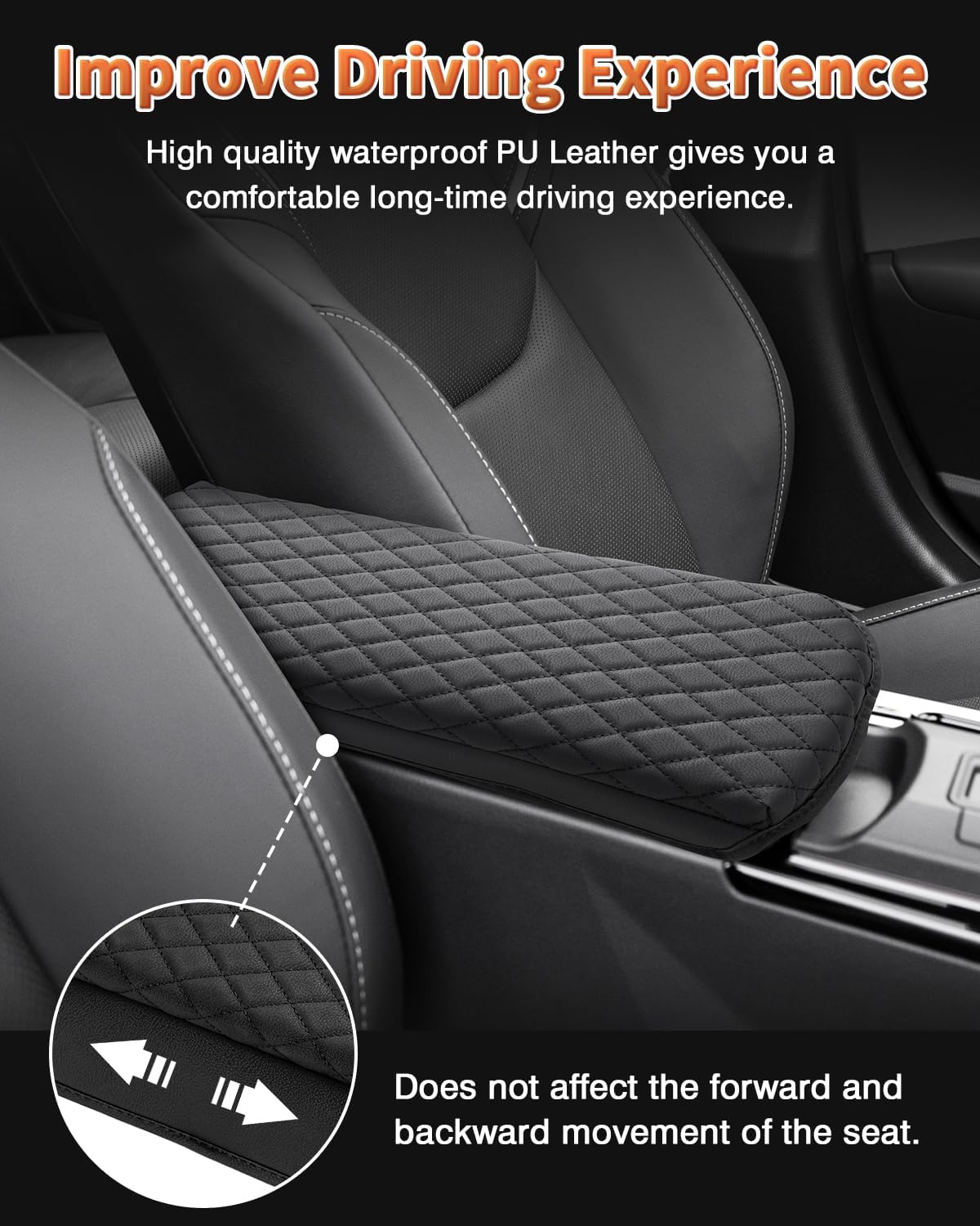 Shademax Custom for 2023 2024 2025 2026 Toyota Prius Center Console Cover Armrest Cover Cushion Pad Cover 2025 Prius XW60 5th Accessories Middle Console Arm Rest Protector PU Leather Anti-Scratch