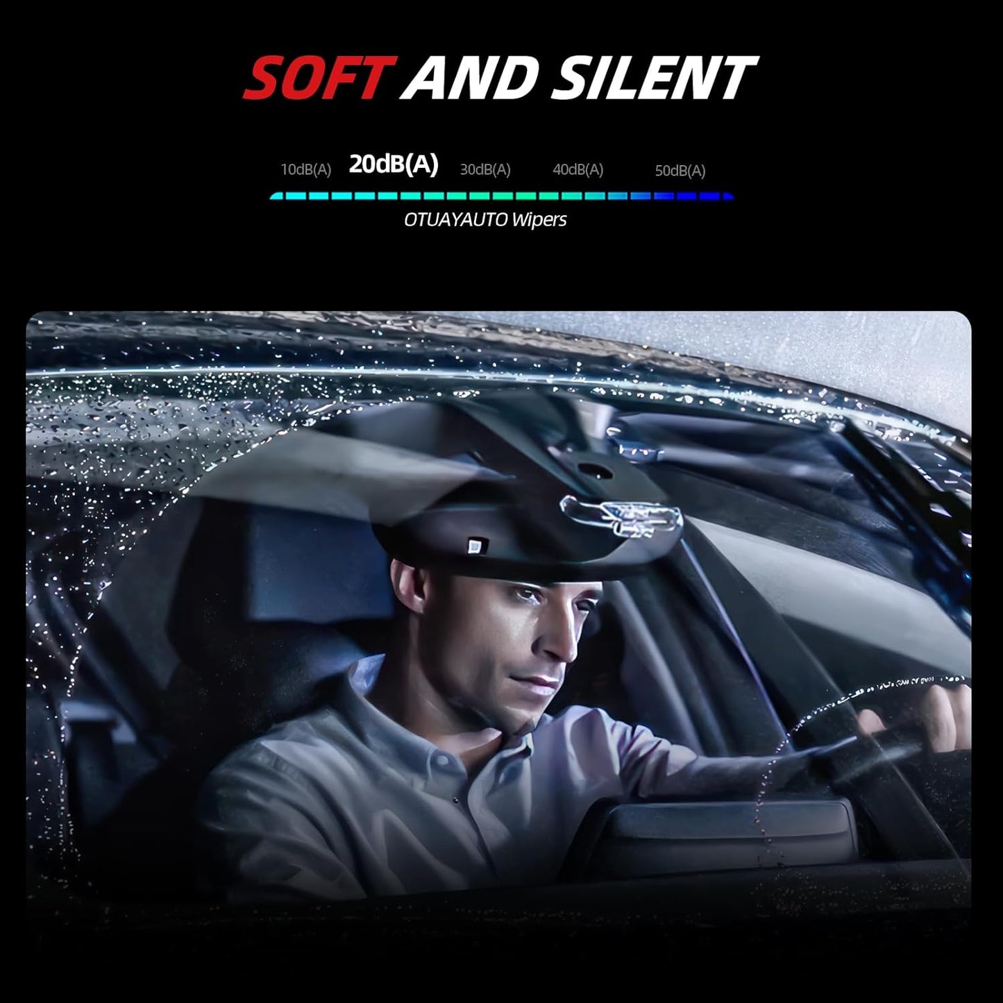 OTUAYAUTO Windshield Wiper Blades - Replacement for Nissan Rogue 2014-2023, Front and Rear Wiper Blades, U/J Hook - 26"+17"+12" (Pack of 3)