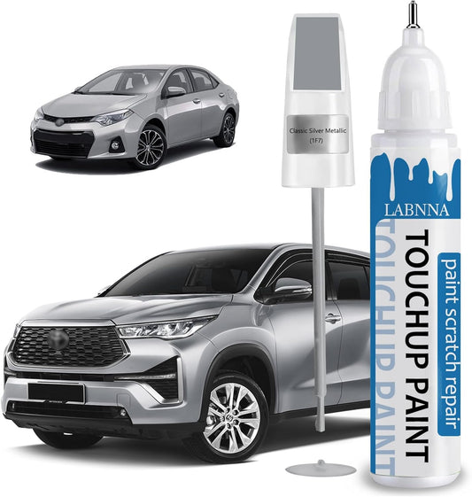 Silver Sky Metallic(1D6) Touch Up Paint for Toyota-Exact Match 2 in 1 touchup Paint Pen for Chips and Nicks Repair Car Paint Scratch Repair Kit