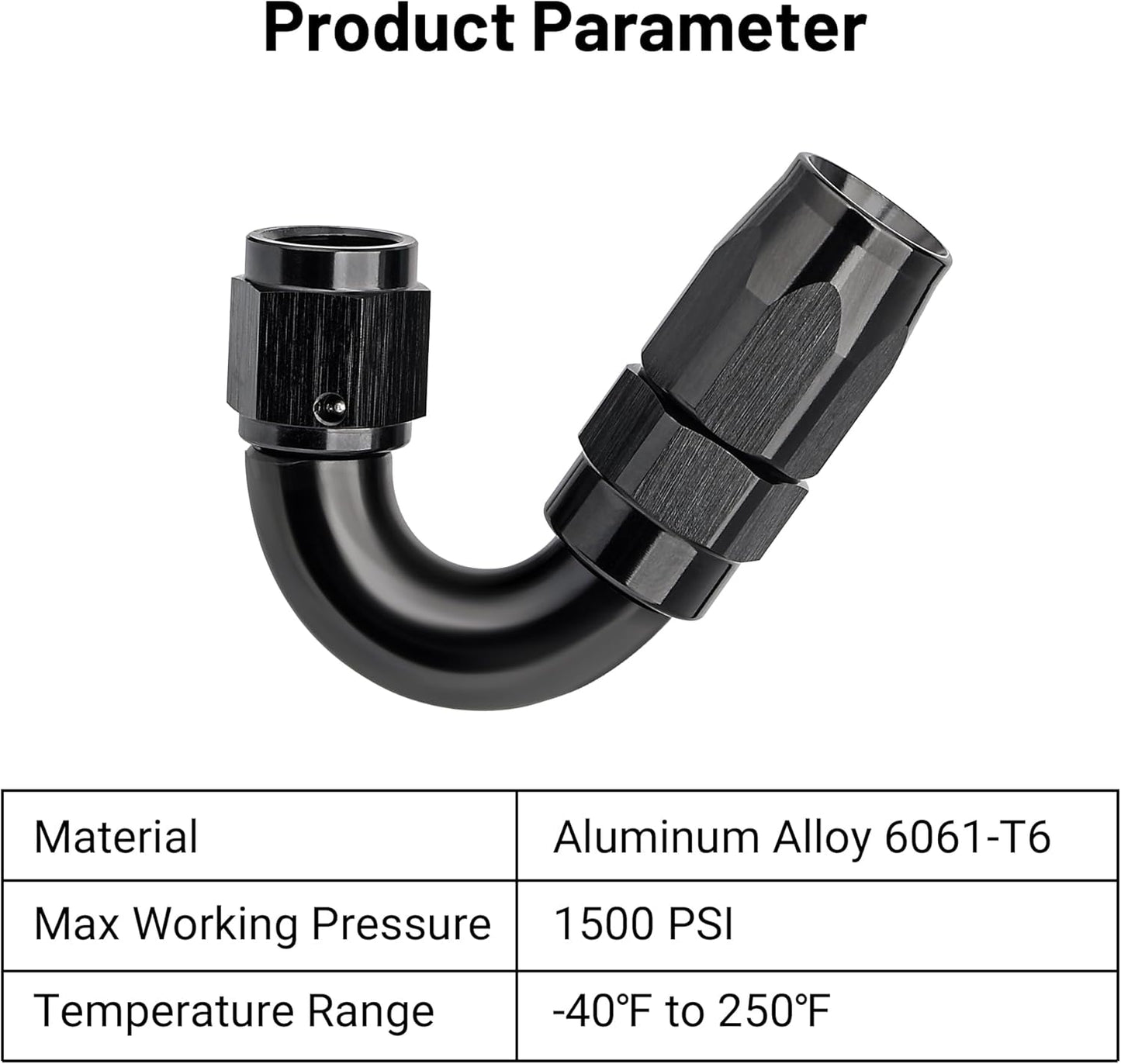 EVIL ENERGY 4AN 150 Degree One Piece Full Flow Hose End Fitting Swivel For CPE Braided Hose