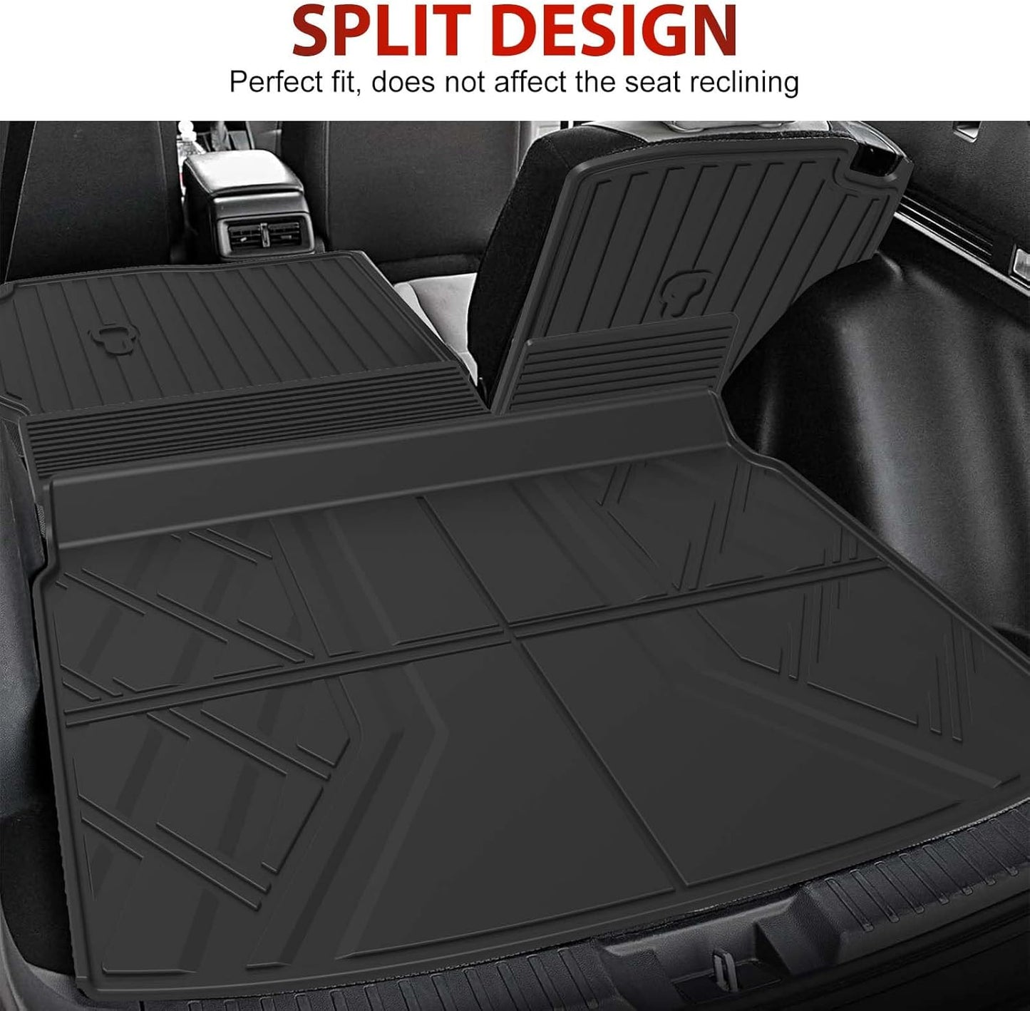 Floor Mats Fit for Honda CRV 2023 2024 2025 2026 All Models (Include Hybrid) - TTX LIGHTING CR-V All Weather Floor Liners & Cargo Liner with Backrest Mats Car Mats Accessories (Fit Upper Deck)