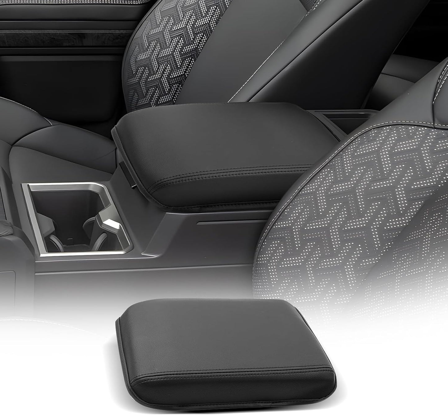 CDEFG for 2024 2025 Toyota Tacoma Center Console Cover Armrest Box Cover for Tacoma (SR, SR5, TRD PreRunner, TRD Sport, TRD Off-Road, Limited) Accessories Console Arm Rest Protector