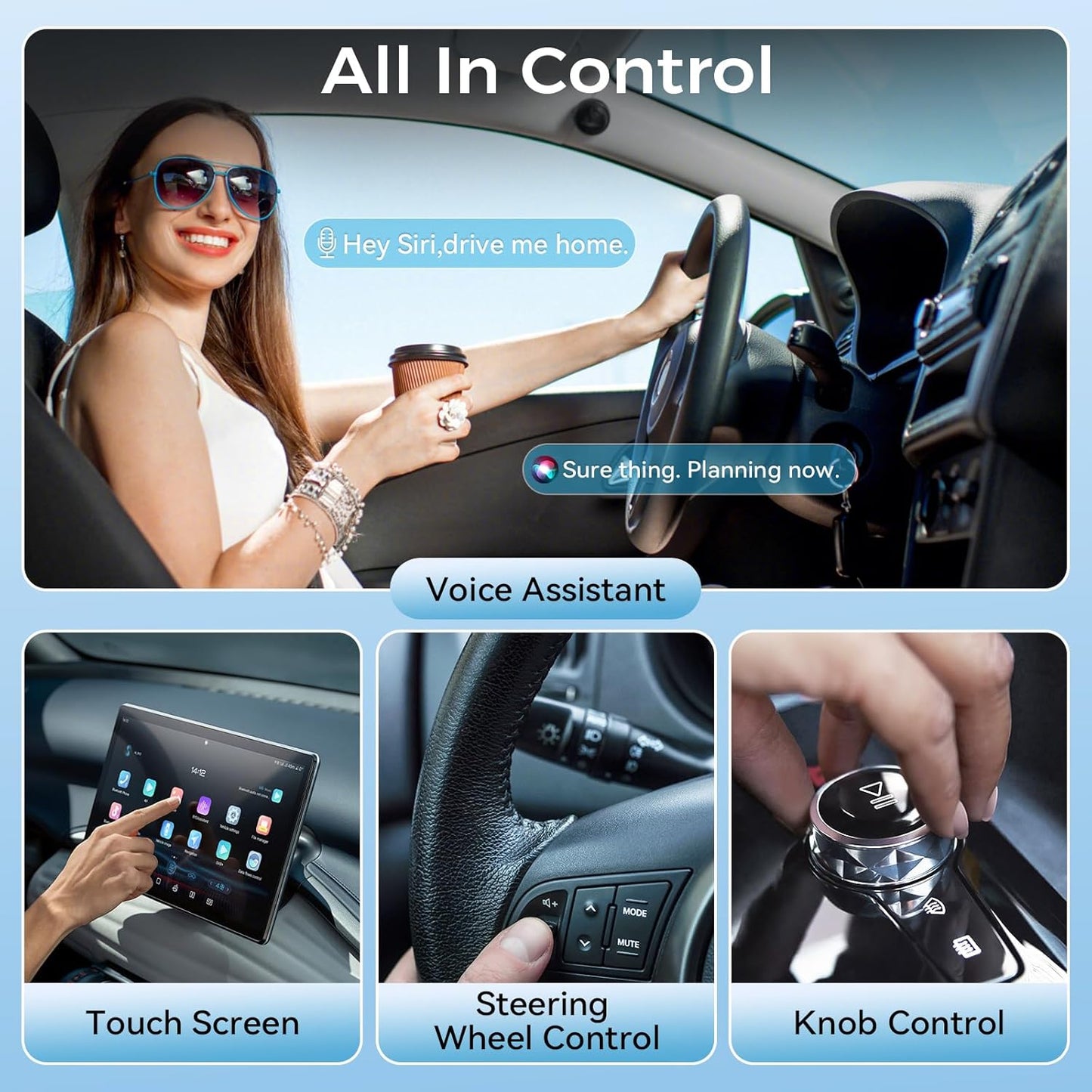 Wireless CarPlay Adapter for iPhone, for Apple CarPlay Wireless Adapter Android Auto 2 in 1, Plug and Play, Convert Wired Carplay to Mini Wire Less Car Play for iPhone iOS 10+ Android 11+