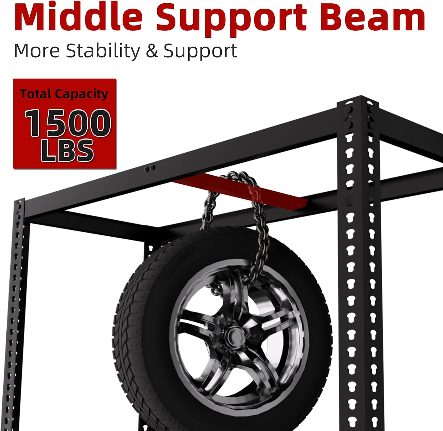 35.5" W x 16" D x 71" H Adjustable Garage Storage Shelves - 5-Shelf Heavy Duty Shelving Unit, Metal Utility Storage Organizer Racks for Warehouse Pantry Closet Kitchen, Black