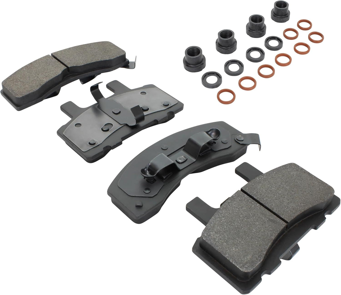 Premium Semi-Metallic Front Brake Pads (1001-0845M) Compatible with 1988-2002 Chevrolet/Dodge/GMC (C1500/C2500/C3500/C3500HD/Cargo Van/Express 2500/Express 3500/G30/G3500/K1500/K2500)