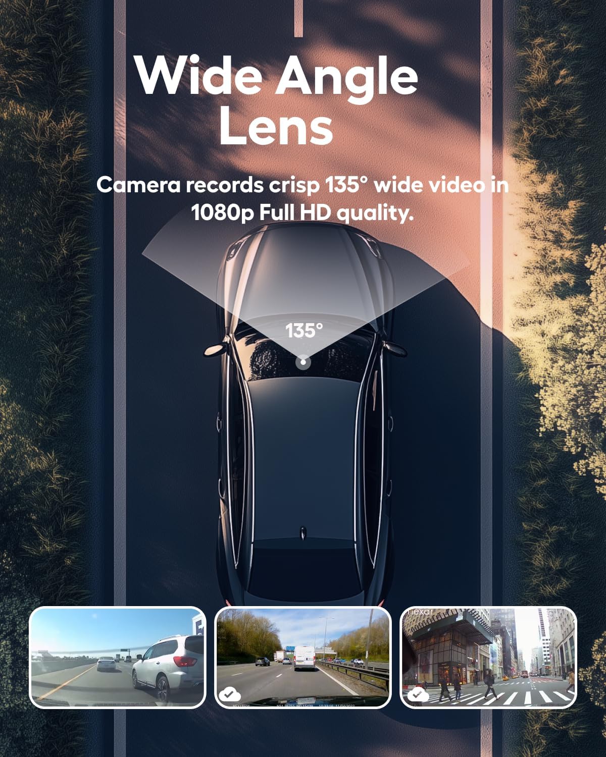 Nexar Beam2 Mini Dash Cam Car Camera 64GB Storage 24H Parking Mode Wide Angle FHD Lens Wireless Dash Camera for Cars Includes $25 OBD Hardwire Kit for Continuous Power