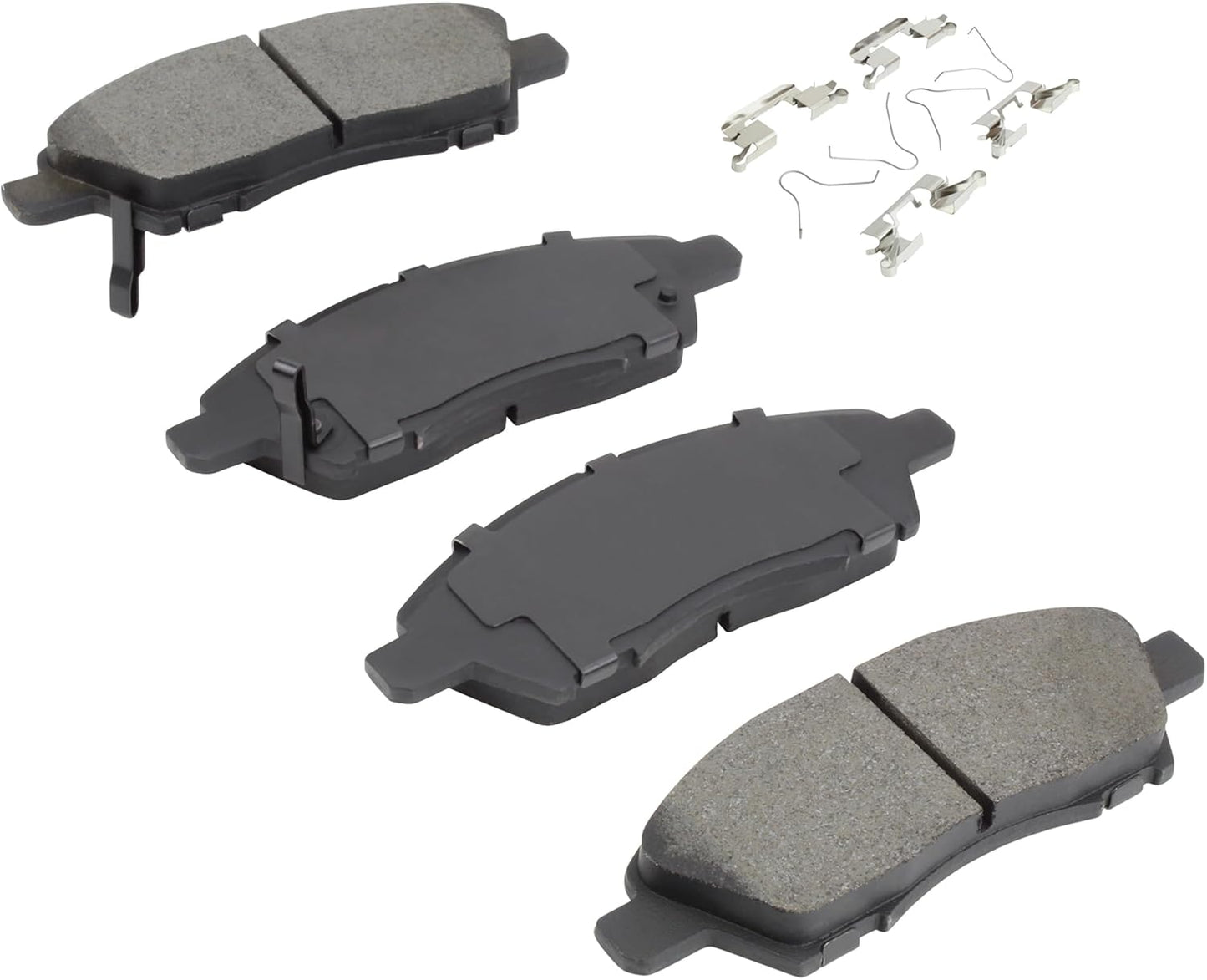 Premium Semi-Metallic Front Brake Pads (1001-1592M) Compatible with Nissan March 2023-2017, Note 2015-2014, V-Drive 2022-2020, Versa 2019-2012, Versa Note 2019-2014