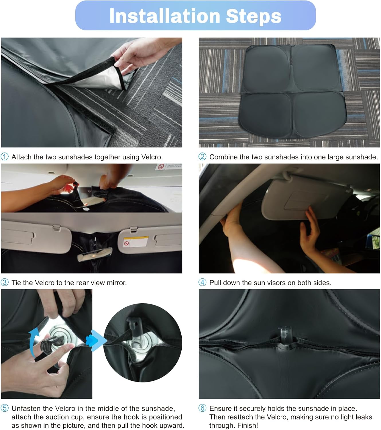 SXCY for 2024 2025 Tesla Cybertruck Windshield Sunshade for Tesla Cybertruck 2024 2025 Accessories 2025 Cybertruck Sunshade Foldable Sun Shield 2025 Cybertruck Sun Shade Sun Protector Block UV Rays