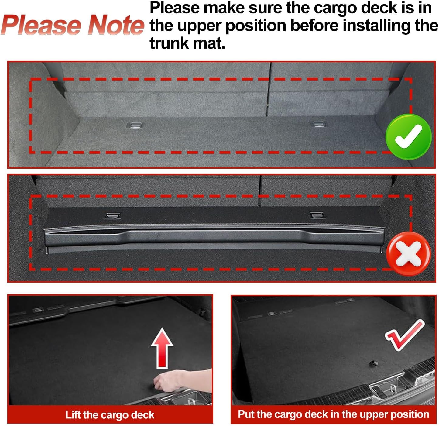 Cargo Liner Compatible with Honda CRV 2025 2024 2023 (Include Hybrid): TTX LIGHTING Cargo Mat All-Weather TPE Trunk Mat Cargo Tray CR-V Accessories (Fit Upper Deck Only)