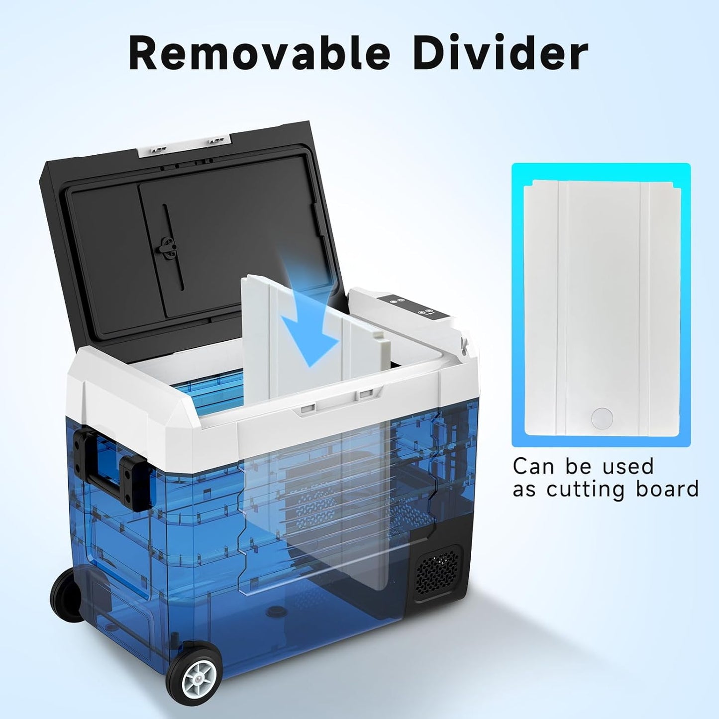 SubSun 12 Volt Car Refrigerator, 37QT Portable Fridge Freezer(-4℉~68℉), Compressor Cooler 12/24V DC and 110~240 AC for Truck Van RV Camper SUV Travel Camping Road Trips