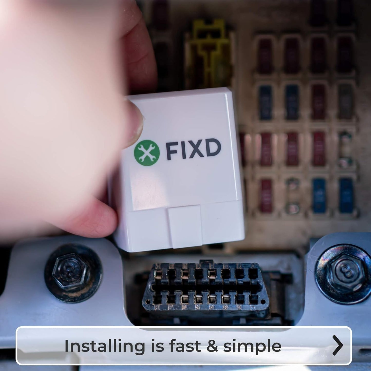 FIXD Bluetooth OBD2 Scanner for Car - Car Code Readers & Scan Tools for iPhone & Android - Wireless OBD2 Auto Diagnostic Tool to Check Engine & Fix All Cars & Vehicles ‘96 or Newer (3 Pack)