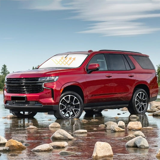 Windshield Sun Shade Car Sunshade for 2021 2022 2023 2024 2025 Chevrolet Chevy Tahoe Accessories Windshield Sun Visor Cover for Tahoe Front Window Shield Protector Block Heat UV Rays Keep Car Cooler