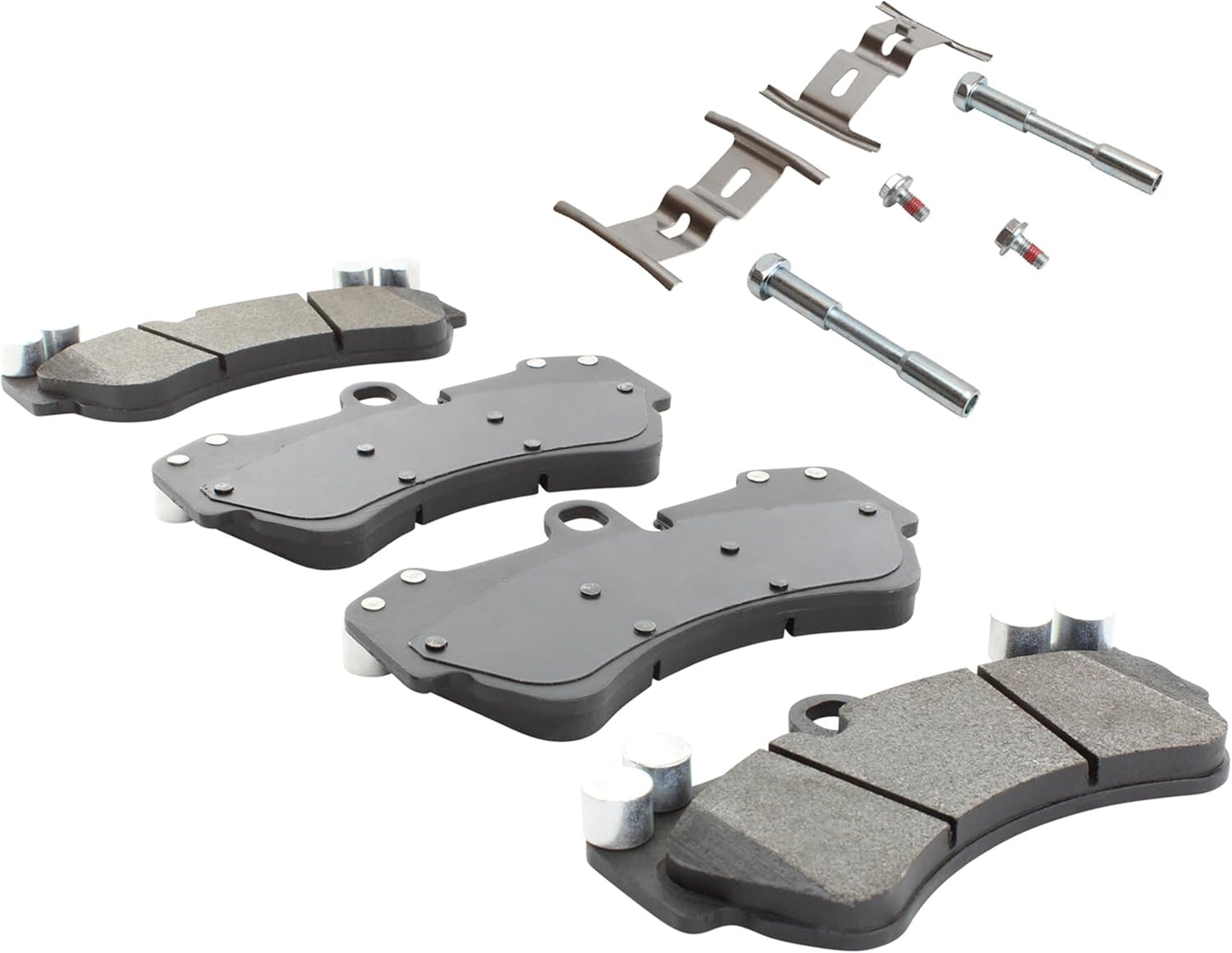Premium Semi-Metallic Front Brake Pads (1001-1007M) Compatible with Mercedes-Benz G550 2018-2017, G550 4x4 2018-2017, Porsche Cayenne 2006-2005, Cayenne 2010-2008 & More