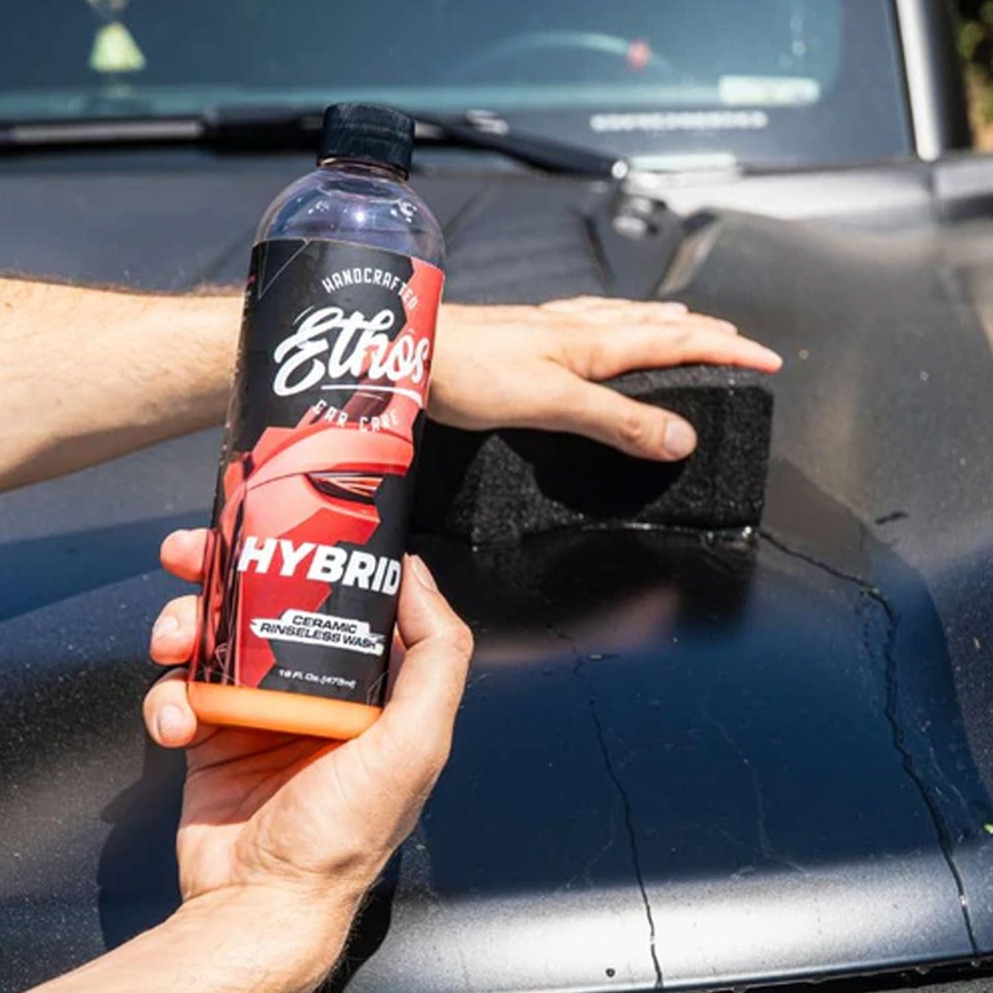 Ethos Hybrid Wash Sponge - Wash Sponge Car Detailing Sponges - Enhanced Cleaning Power Car Sponges for Detailing - Safe for All Types of Paint and Wheel Finishes