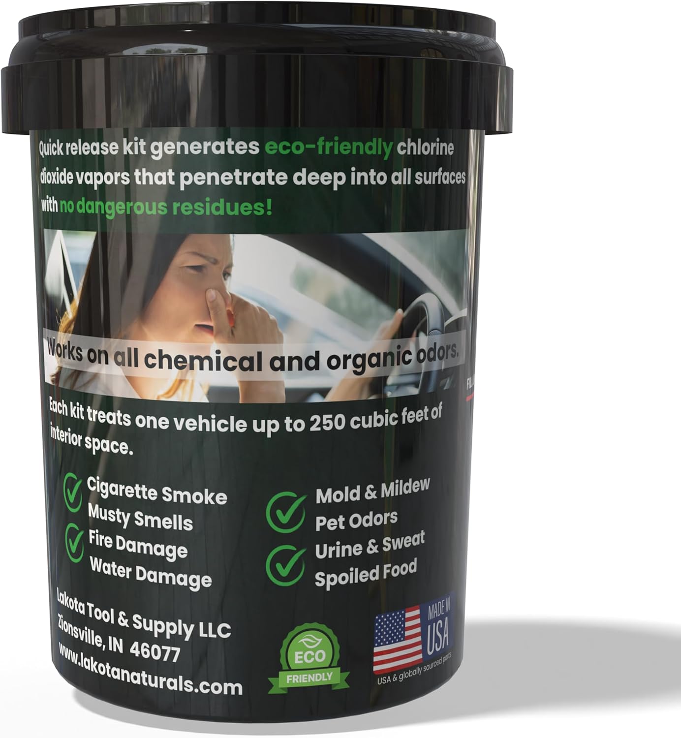 Chlorine Dioxide Fogger Deodorizing Kit, Car Bomb Odor Eliminator, Smoke Smell Remover For Car, Scent Bomb Air Freshener & Deodorizer. Easy to Use Kit Eliminates All Kinds of Odors!