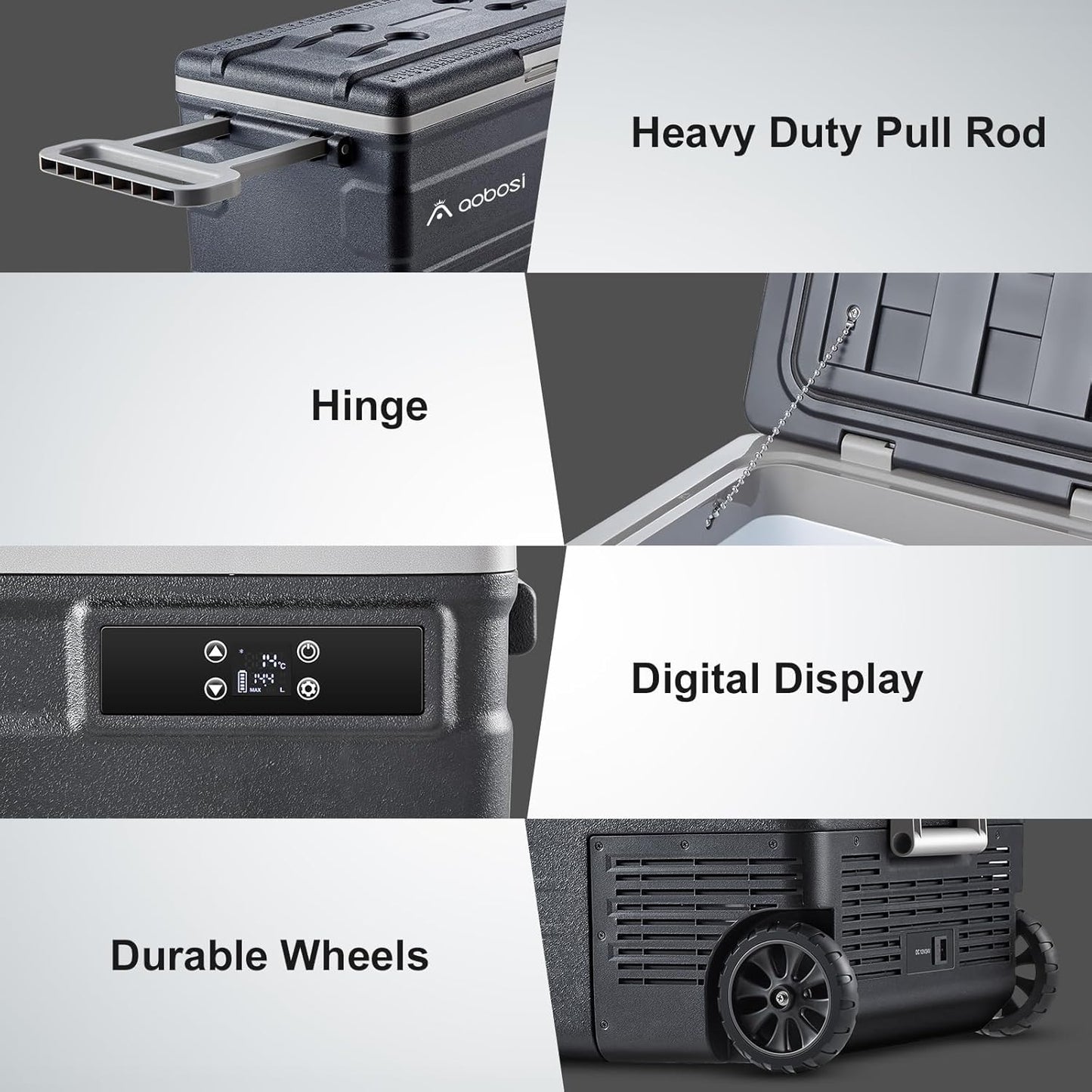 BODEGACOOLER 12 Volt Car Refrigerator,80 Quarts Portable Fridge,75L RV Freezer Single Zone,with APP Control,-4℉-68℉ Car Cooler,12/24V DC & 100-240V AC for Travel, Camping,Outdoor,Truck,SUV