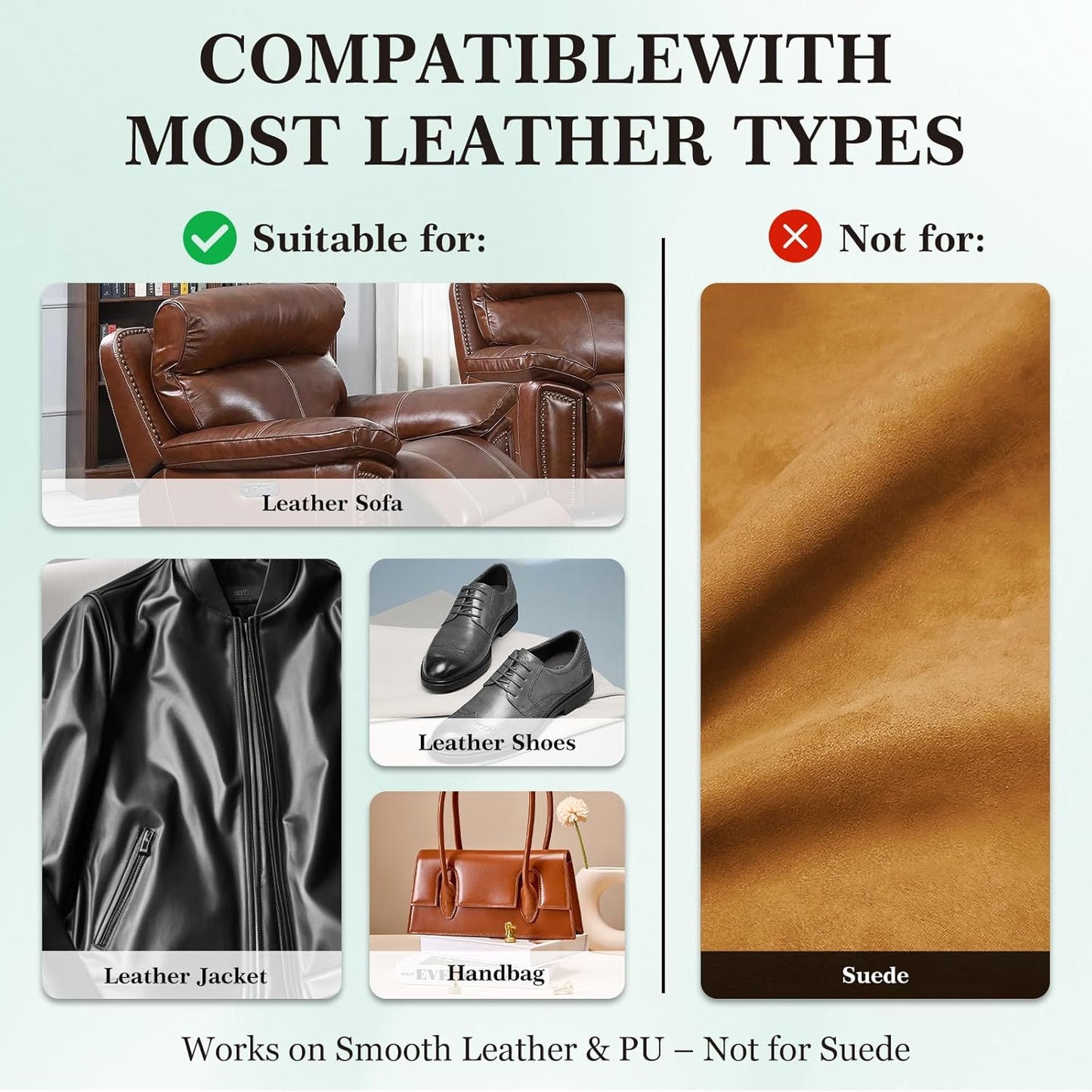 Leather Color Restorer, Leather Recoloring Balm, Scratch Remover, Leather Dye, Leather Paint, Leather Repair Kit for Furniture Couches Car Seats Shoes Bags, Dark Gray