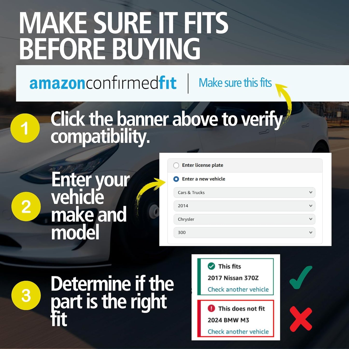 Premium Semi-Metallic Front Brake Pads (1001-1379BM) Compatible with Fiat 124 Spider 2017-2020, Mazda MX-5 Miata 2016-2020