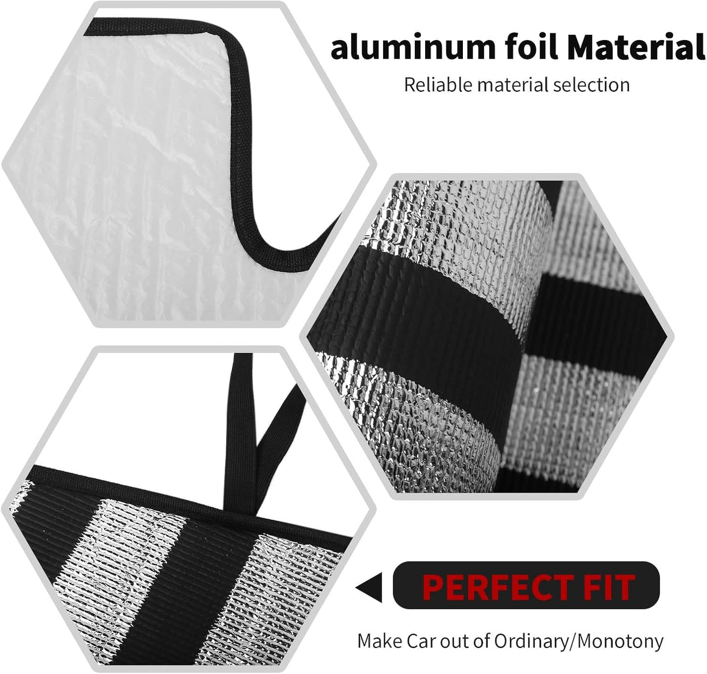 RT-TCZ Windshield Sunshade Sun Shade Heat Shield Window Sun Visor Mat for Dodge Durango 2011-2024,US Flag