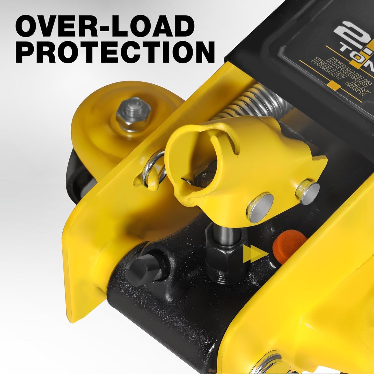 YELLOW JACKET 2.5 Ton Trolley Jack Hydraulic Low Profile Floor Jack for Cars Lift with Single Piston Lift Pump, 5500 lb Capacity