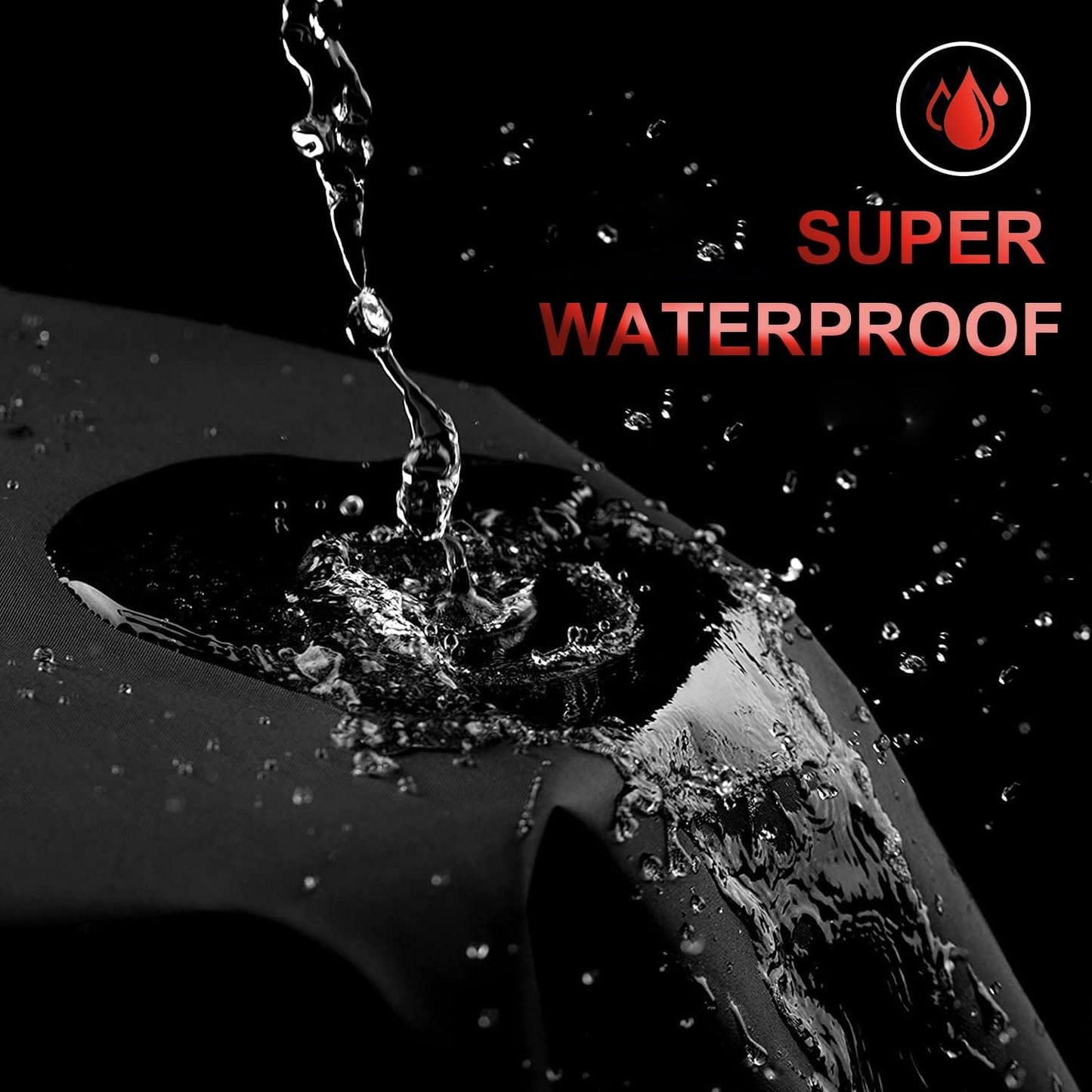 Comnova Motorcycle Cover 81 Inch - 600D Outdoor Moped Cover with Lock Hole Universal Fit, Heavy Duty & Waterproof Motor Cycle Protection for Harley, Honda, Kawasaki, Fit Up to 81" Motorcycles