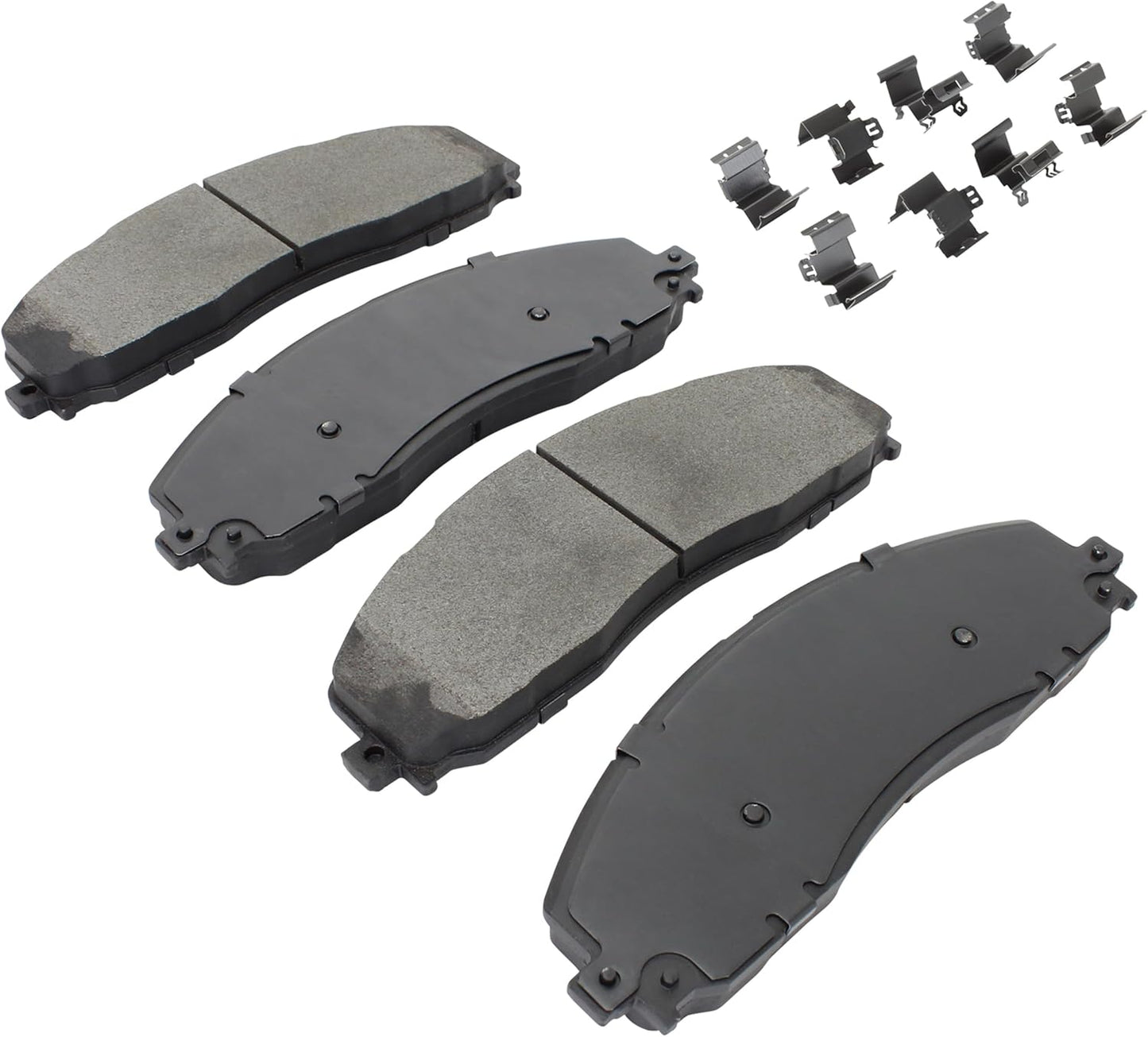 Premium Semi-Metallic Front Brake Pads (1001-1680M) Compatible with Ford F-250 Super Duty 2022-2012, F-350 2016-2015, F-350 Super Duty 2022-2012, F-450 Super Duty 2016-2013