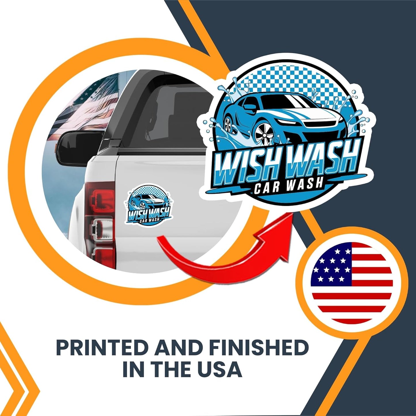 Magnet Me Up Custom Car Magnet – Personalized Die-Cut Magnetic Decal, Weatherproof UV-Printed, Strong Hold, Upload Image & Text – Made in USA, Any Size for Bumper, Truck, Business & More