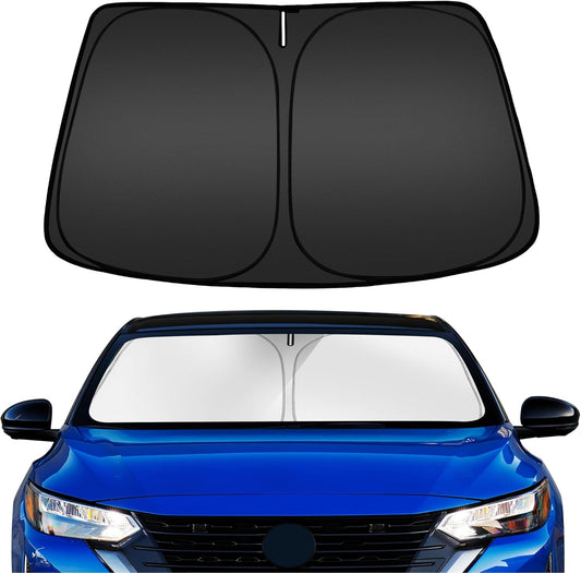 ARISMOTOR Windshield Sun Shade for Ni-ssan Sentra Sedan 2020-2025, Custom Fit Foldable Front Window Sunshade Sun Visor Protector, Block UV Rays Keep Your Car Cooler