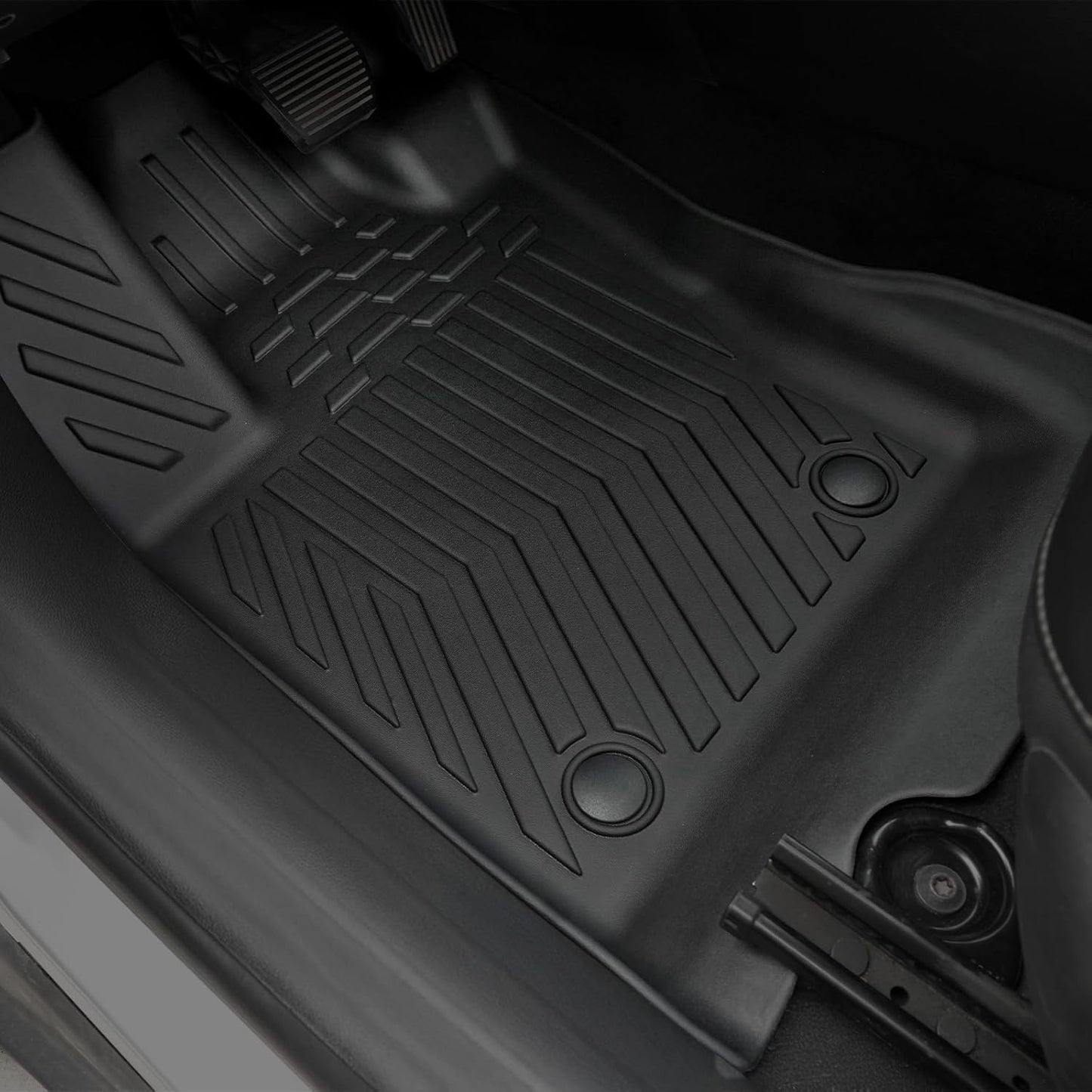 Floor Mats Set for 2017-2025 Jeep Compass Accessories(New Body Style 2nd Generation), Full Coverage All Weather Floor Mats with Cargo Mat TPE Includes Backrest Protectors & Door Sill Guards