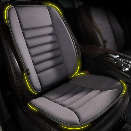 kingphenix Car Seat Cushion with Back Support Pillow: Enhanced Comfort Memory Foam Design for Pain Relief, Ideal for Drivers and Office Use - Ergonomic Lumbar Comfort for Long Sitting - Dark Grey