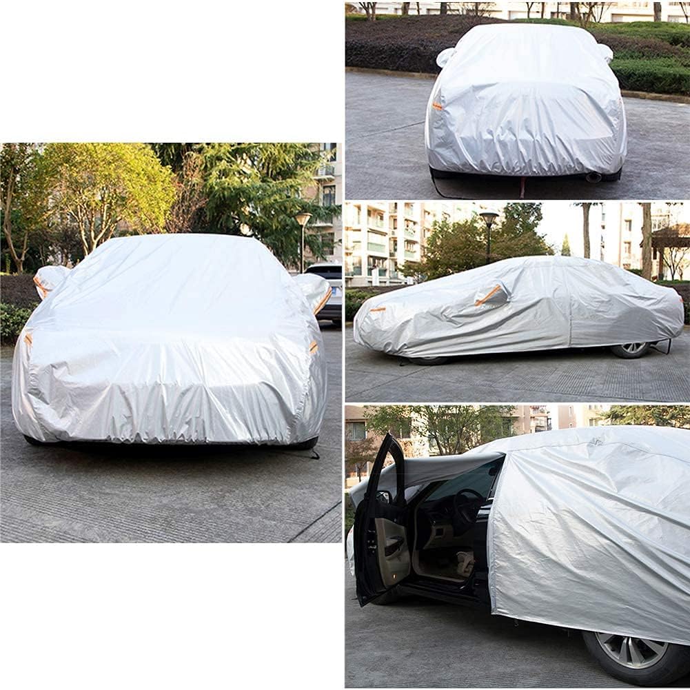 Kayme 6 Layers SUV Car Cover Custom Fit for Hyundai Kona (2017-2025) Waterproof All Weather for Automobiles, Outdoor Full Cover Rain Sun UV Protection.Silver