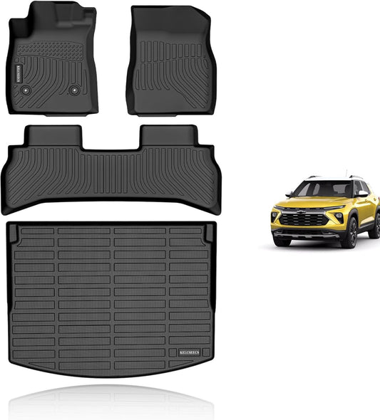 KELCSEECS® 2026 2025 Chevy Trailblazer(FWD) Floor Mats,2024 2023 2022 2021 Chevy Trailblazer(FWD) Floor Mats & Cargo Liner(Only Cargo in Upper Deck Position) Accessories