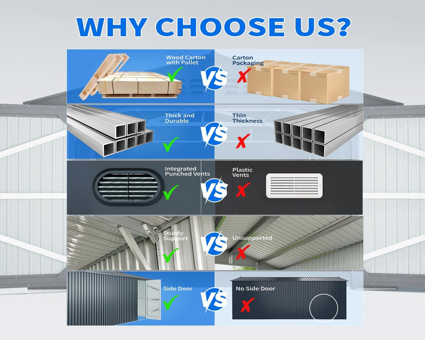 20 x 13 FT Outdoor Storage Shed, Large Metal Garden Tool Shed with 2 Lockable Doors, Outdoor Storage Building with 4 Air Vents, Garage House Waterproof for Car, Truck, Bike, Tool, Black