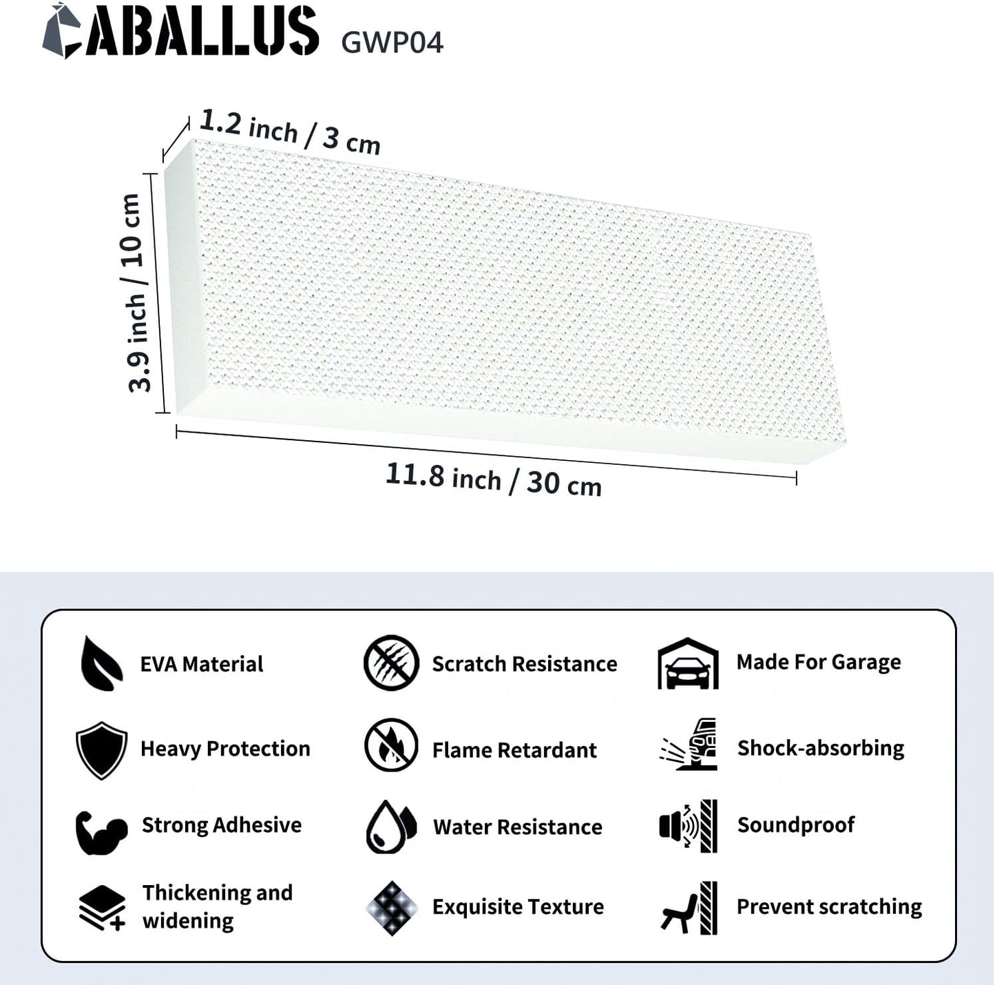 GWP04 Garage Wall Protector Car Door Protectors, Garage Accessories, Parking Stopper for Garage, Tool-Free, Designed in Germany (4-Pack White)