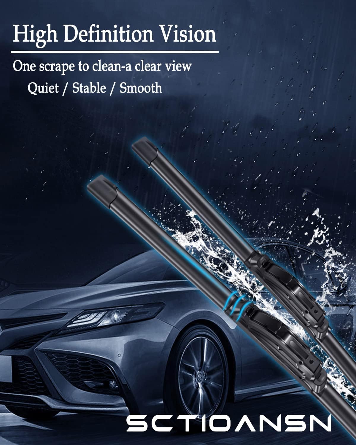 3 Wipers Set for Honda CR-V CRV 2012 2013 2014 2015 2016, Windshield Wiper Blades Original Equipment Replacement Front and Rear- 26"/16"/12T" (Pack of 3) J- HOOK