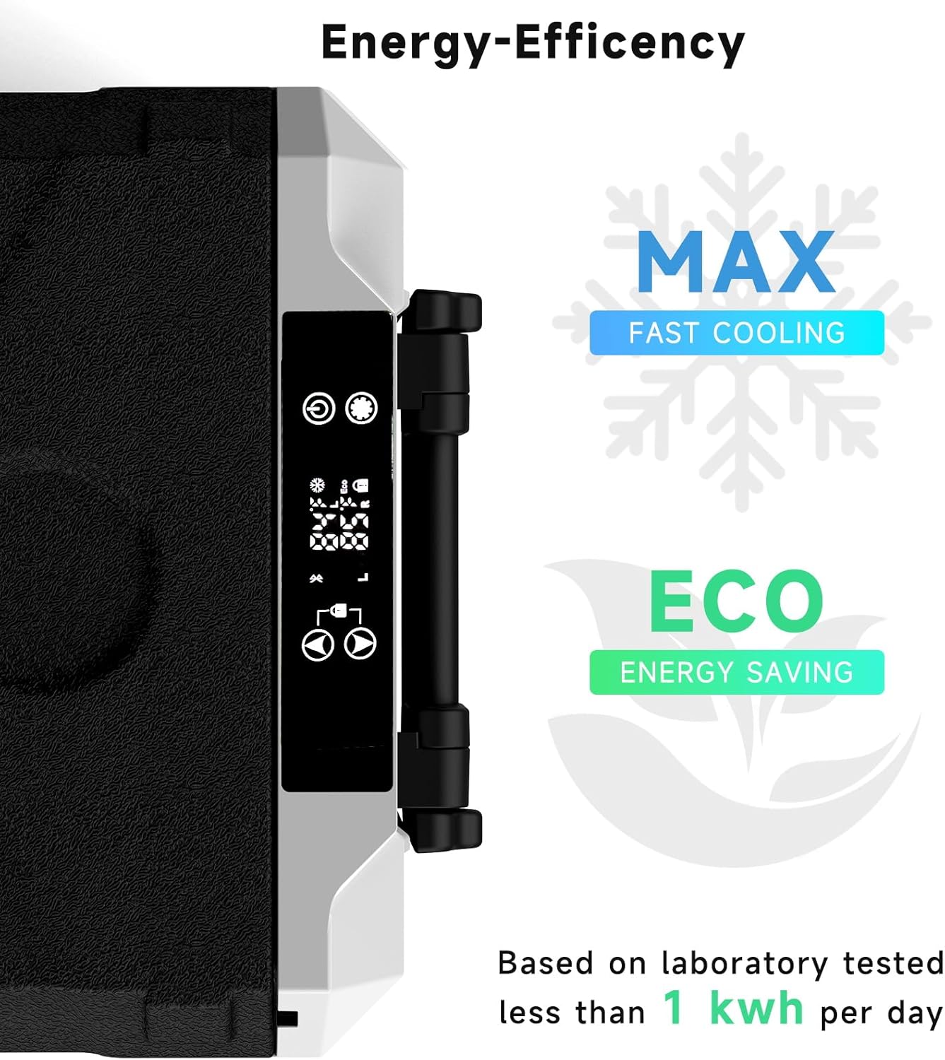 SubSun 12 Volt Car Refrigerator, 37QT Portable Fridge Freezer(-4℉~68℉), Compressor Cooler 12/24V DC and 110~240 AC for Truck Van RV Camper SUV Travel Camping Road Trips