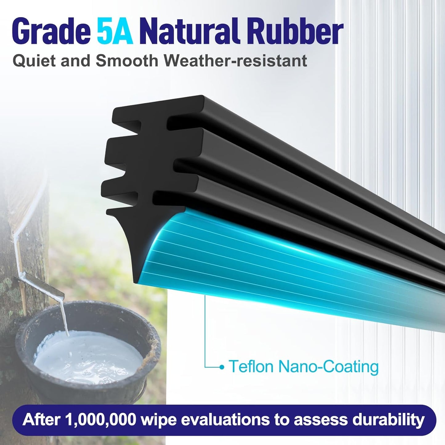 AJK Wiper Blades for Subaru Forester 2014 2015 2016 2017 2018, 2 Piece All Weather OEM Quality Automotive Replacement Windshield Wiper Blades for My Car