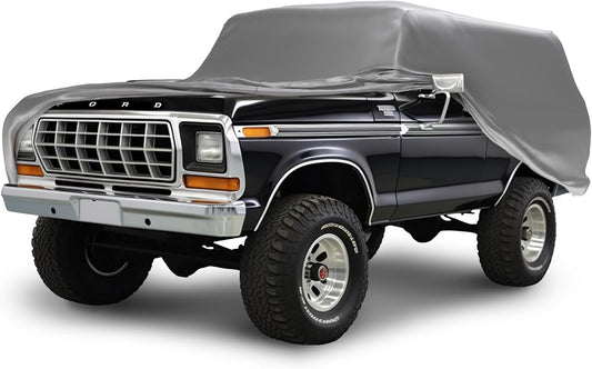 Car Covers Weatherproof Max SUV Cover & Warranty Compatible with Ford 1966-1977 Bronco 1st Gen- Outdoor Cover Theft Cable Lock SUV Accessories Better Than Waterproof