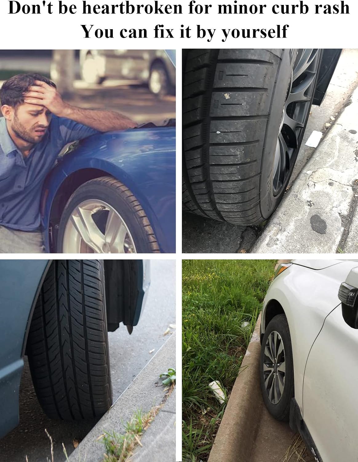 SYOAUTO Black Rim Touch Up Paint Rim Scratch Repair Pen Wheel Touch Up Paint Car Rim Paint Pen Universal Color Satin Matte Black Wheel Paint (Matte Black)