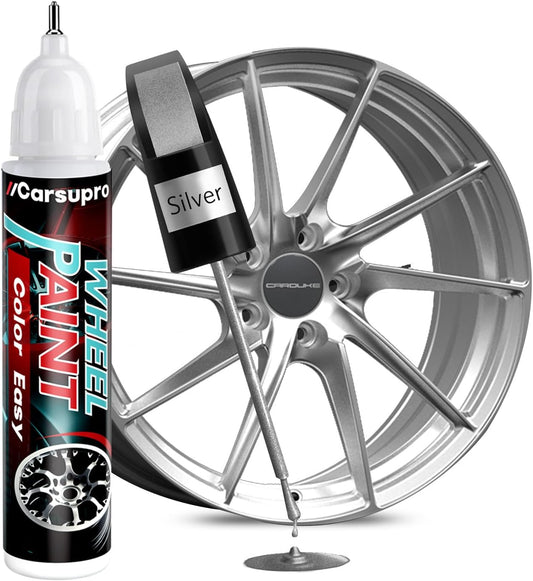 Silver wheel Touch Up Paint Wheel Scratch Repair Pen Car Rim Paint Pen Quick And Easy Fix Rim Scratches,Rim Paint For Car Wheel Repair