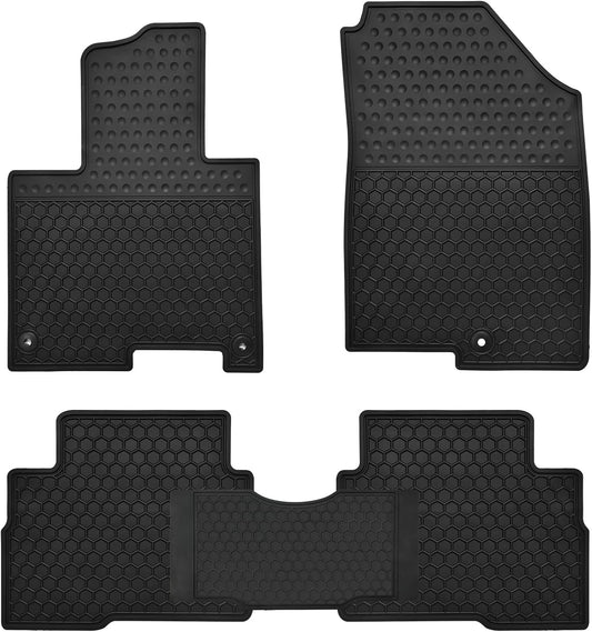 Car Floor Mats Custom Fit for Kia Sportage 2023 2024 2025（Hybrid Only） Odorless Washable Heavy Duty Rubber (All Weather) Floor Liners Set Black
