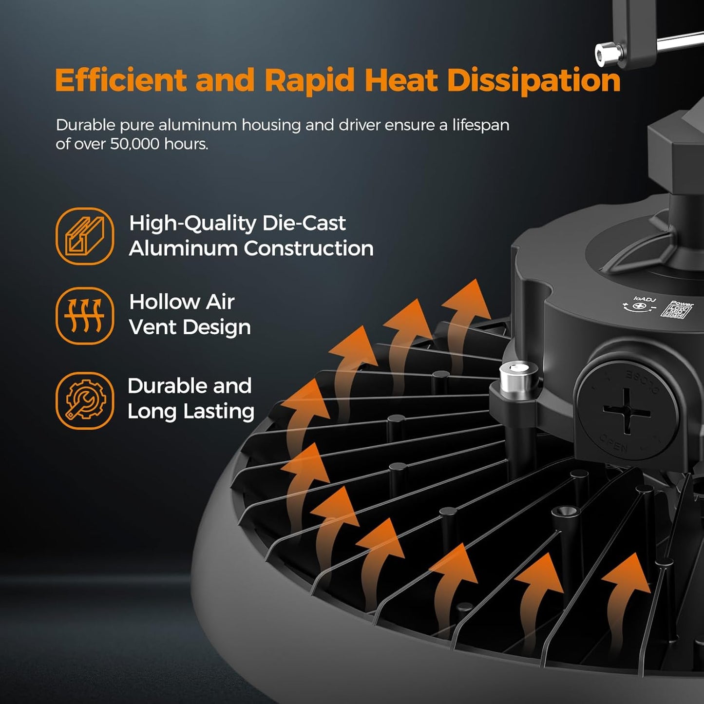 High Bay Lights LED UFO Light 240W LED Shop Lights 6000K IP65 Commercial Bay Lighting Fixture 43200 LM Super Bright, 5ft Cable Plug & Play for Warehouse Factory Garage Workshop Barn 24 Pack