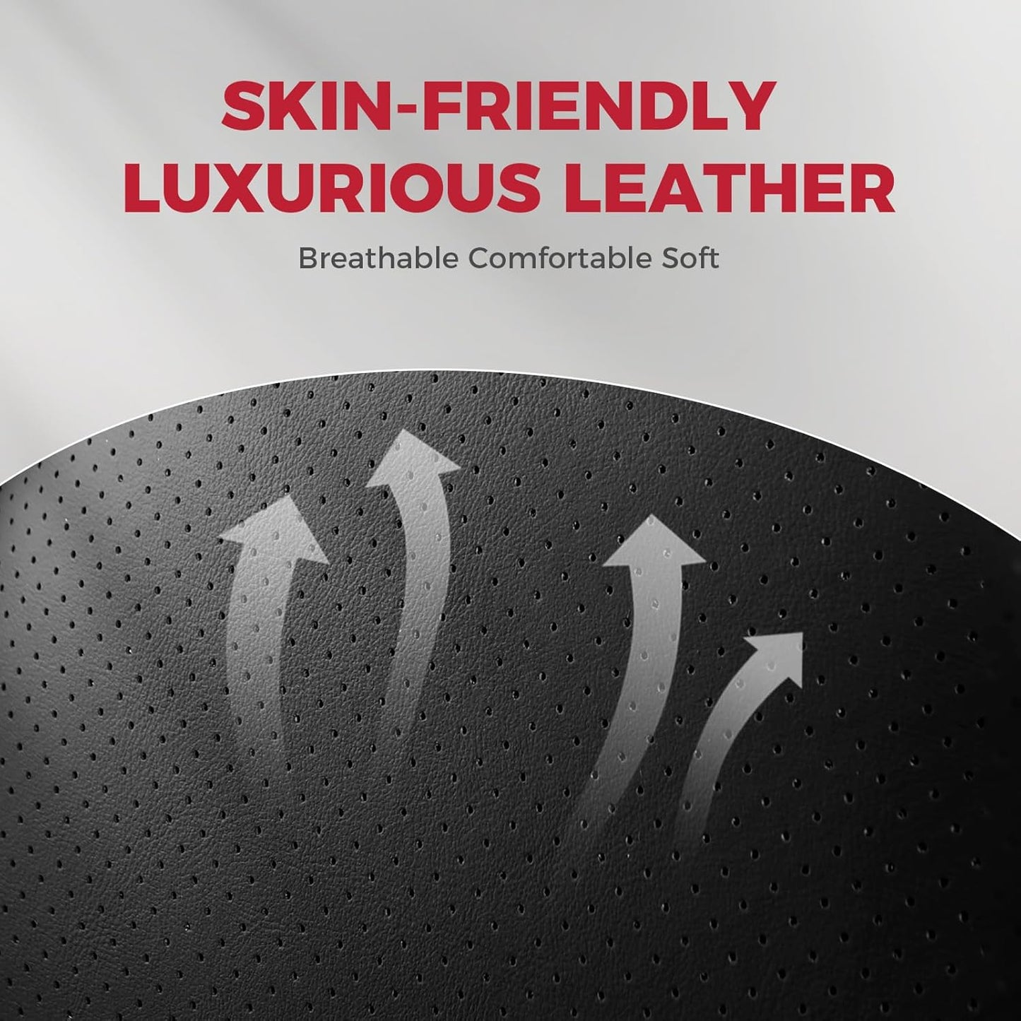 FREESOO Car Seat Covers Front Seats 2PCs,Waterproof Automotive Seat Covers, Leather Cars Interior Covers, Seats Protection Universal fit Babies & Adult (BlackRed)