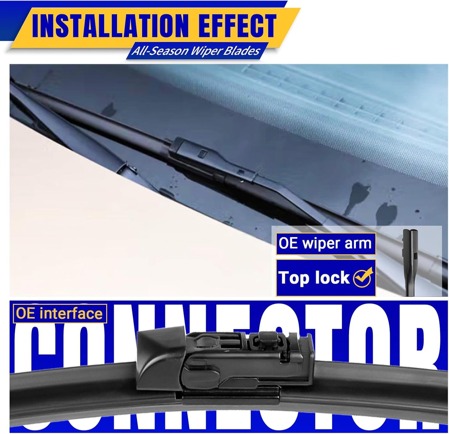 3 wipers Replacement for 2018-2023 Subaru crosstrek/2017-2023 Subaru Impreza, Windshield Wiper Blades Original Equipment Replacement - 26"/16"/12" (Set of 3)