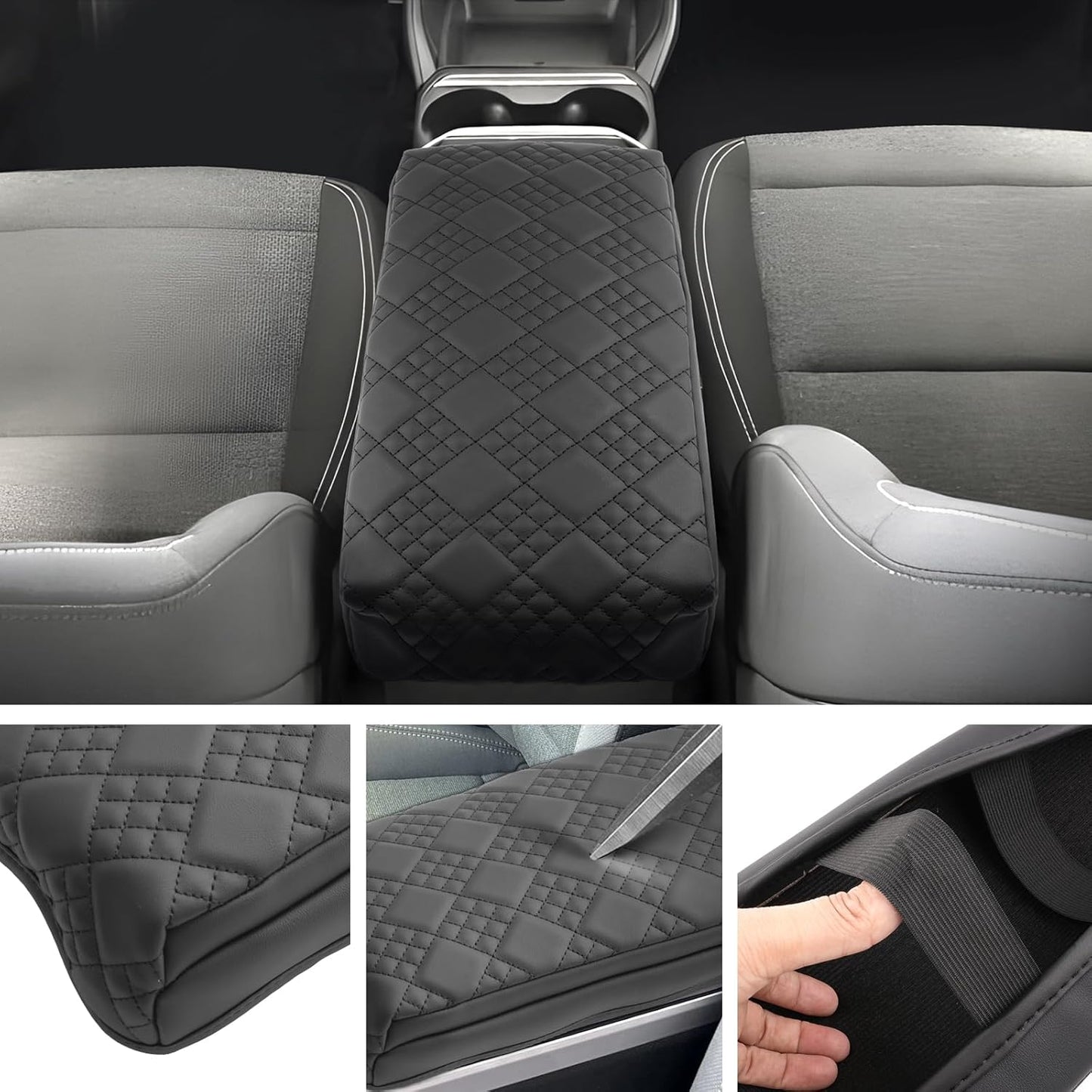 SXCY for 2025 2026 GMC Terrain Armrest Cover Pad for 2025 2026 GMC Terrain Accessories 2025 2026 Terrain Center Console Cover 2025 2026 Terrain Middle Console Cover Add Soft Cotton Cushion (Added-Pad)