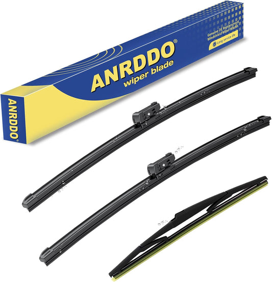 3 wipers Replacement for Mazda CX-5 CX-9 2017 2018 2019 2020 2021 2022 CX5 CX9 -Original Equipment Windshield Wiper Blades Set 24"+18"+14" (Set of 3) Top Lock