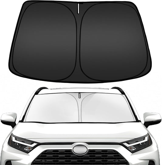 ARISMOTOR Windshield Sun Shade for Toyota RAV4 2019-2025, Custom Fit Foldable Front Window Sunshade Sun Visor Protector, Block UV Rays Keep Your Car Cooler