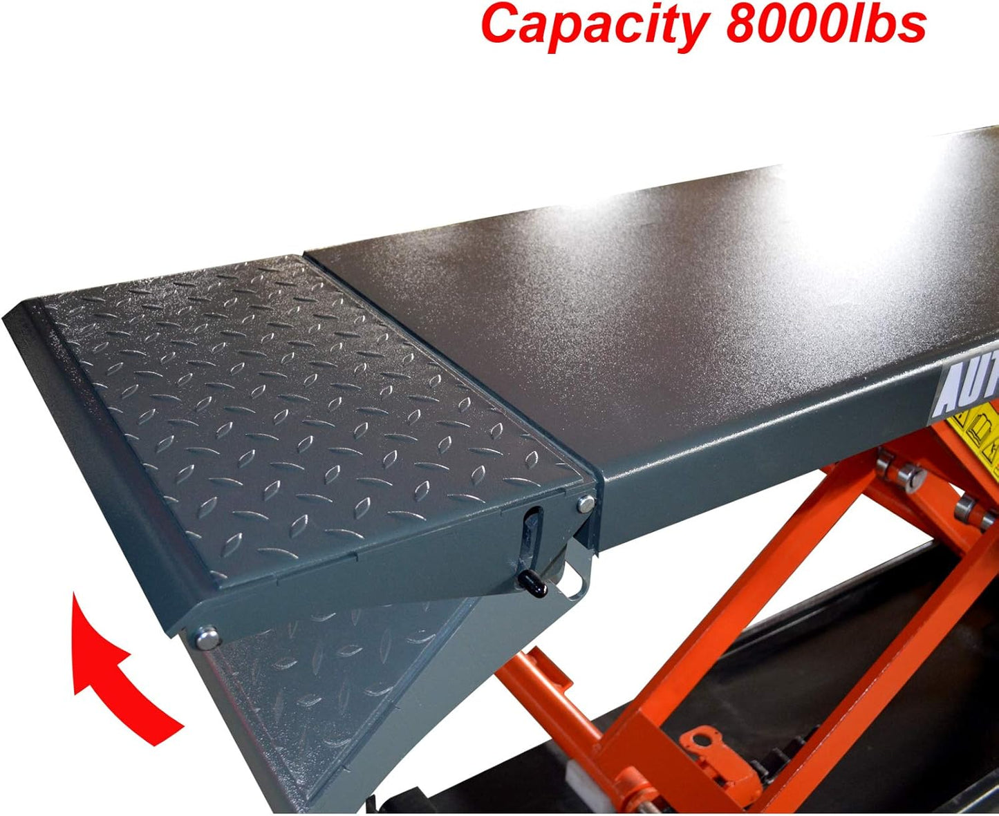 Mid Rise Scissor Lift 8000lbs Penumatic Release Auto Lift 220V/1PH Automotive Lift for Home Shop Garage