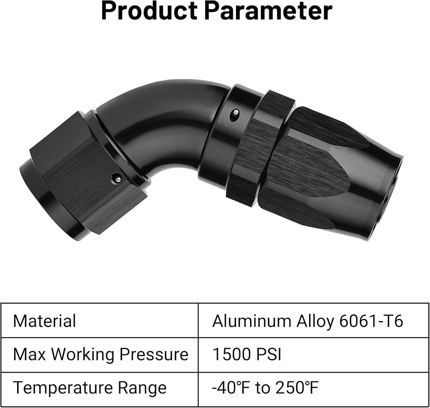 EVIL ENERGY 10AN 60 Degree One Piece Full Flow Hose End Fitting Swivel For CPE Braided Hose
