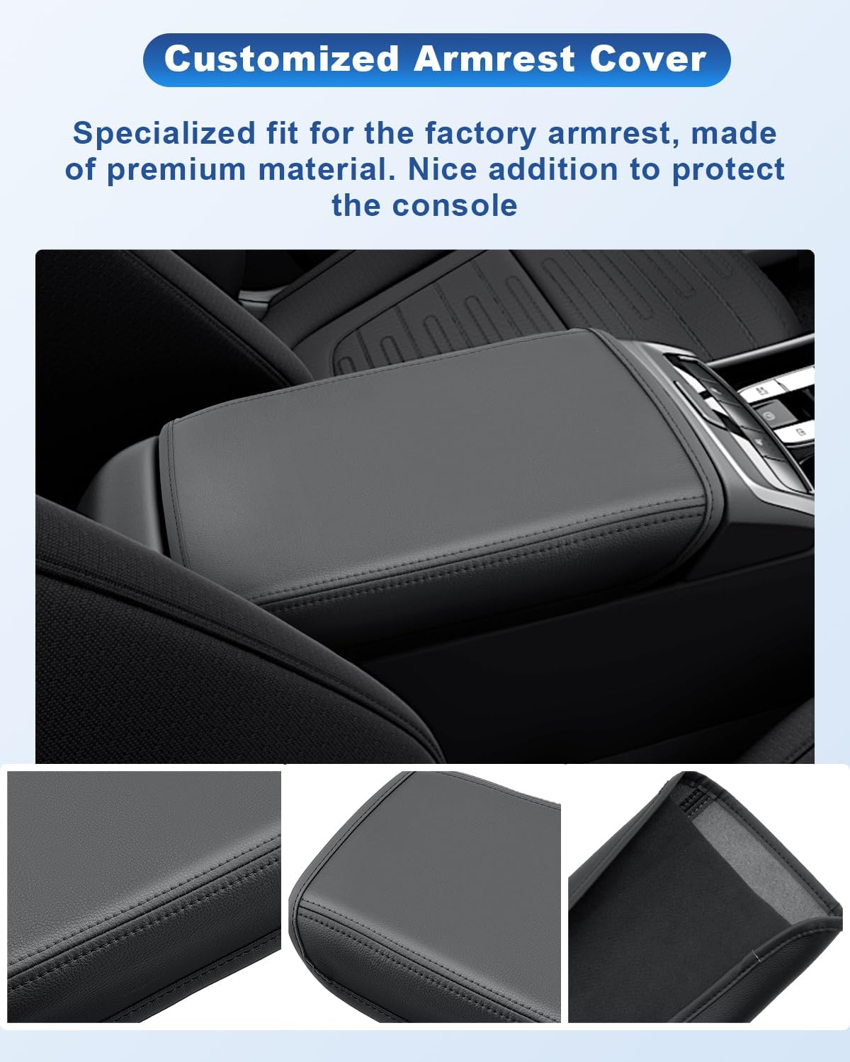 CDEFG Compatible with 2024 Hyundai Santa Cruz Tucson Center Console Cover for 2022-2024 Santa Cruz Accessories Armrest Cover Tucson Middle Console Pad Arm Rest Cushion